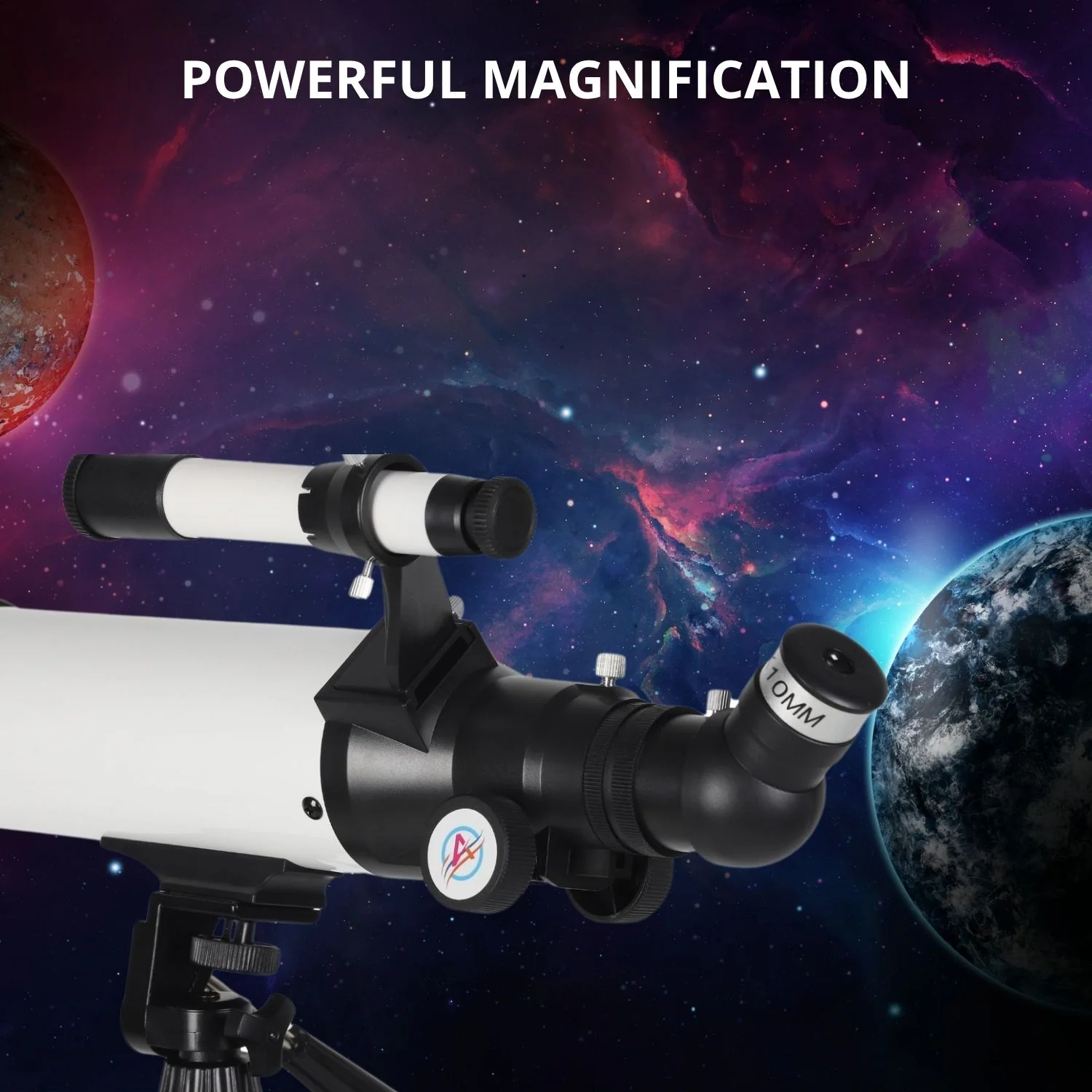 Telescopio Astronómico Profesional 80Mm Con Trípode Ajustable De Aluminio Para Observación Del Espacio. Distancia 500Mm Alta Potencia - Image 3