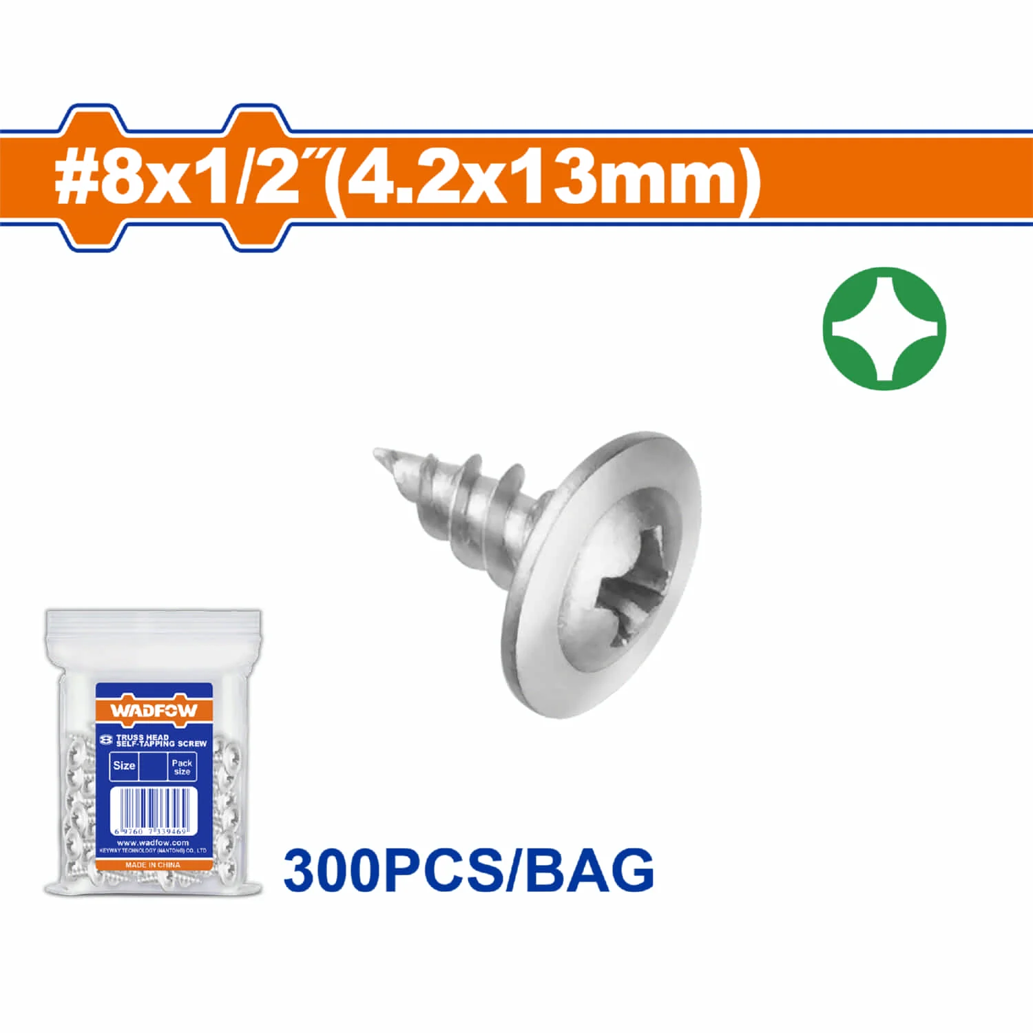 Tornillos Autoroscantes. Phillips. Cabeza Truss. Acabado Zincado - Image 3