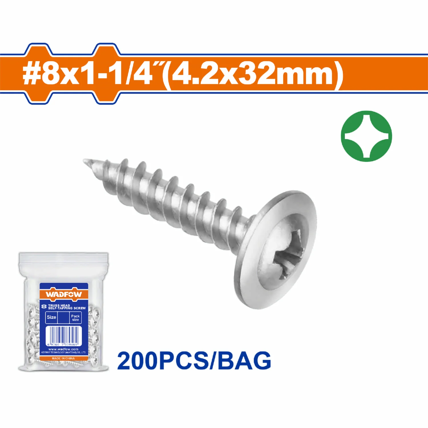 Tornillos Autoroscantes. Phillips. Cabeza Truss. Acabado Zincado - Image 9
