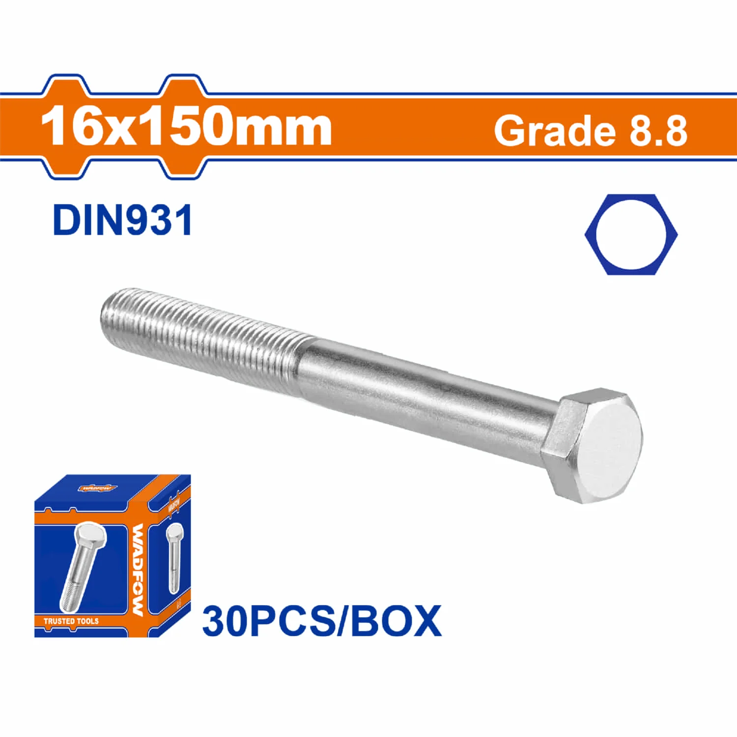 Tornillos Hexagonales  Rosca Completa. Grado 8.8 Acero Al Carbono Galvanizado. Pernos Hexagonales - Image 21