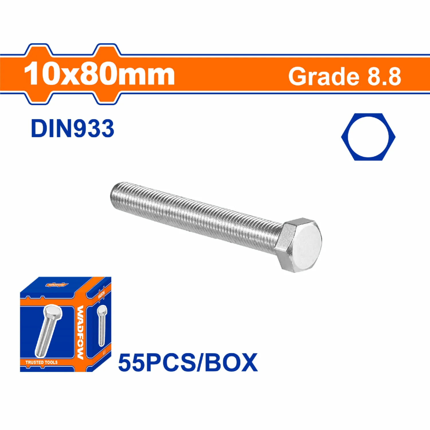 Tornillos Hexagonales Rosca Completa. Grado 8.8 Galvanizado. Acero Al Carbono. Pernos Hexagonales DIN 933 - Image 12