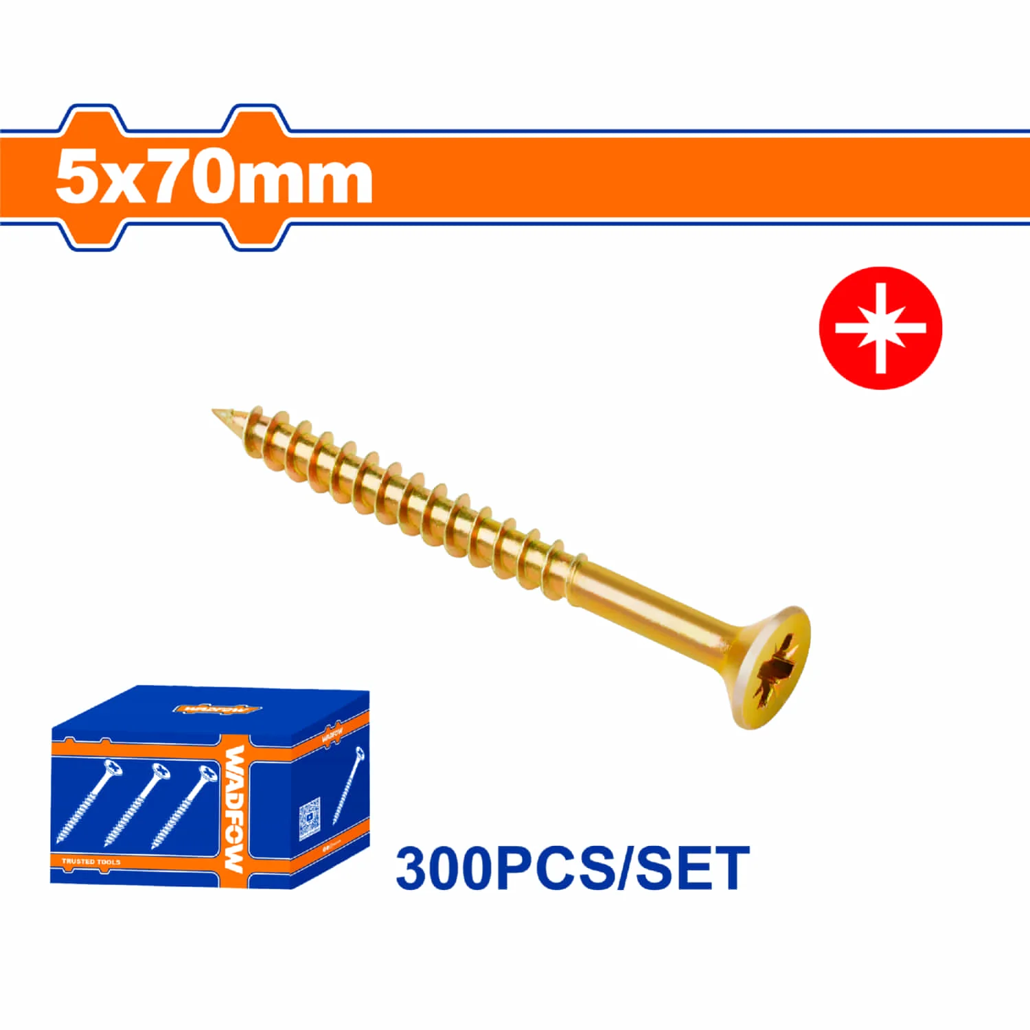 Tornillos Para Aglomerado Pozidrive. Cabeza Avellanada. Amarillo. - Image 19