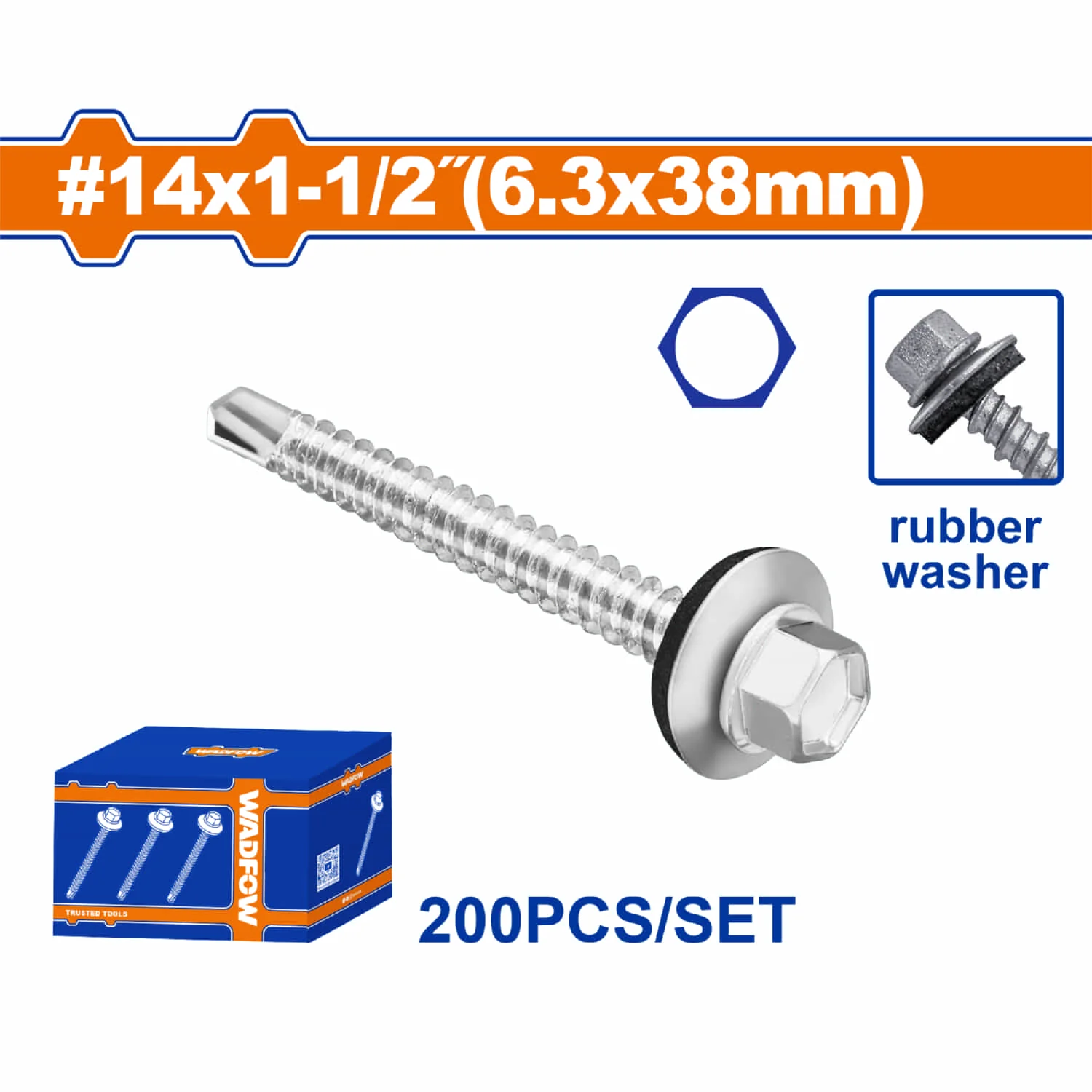 Tornillos Para Techo Hexagonal Autotaladrante Con Arandela De Goma. Zincado. - Image 7