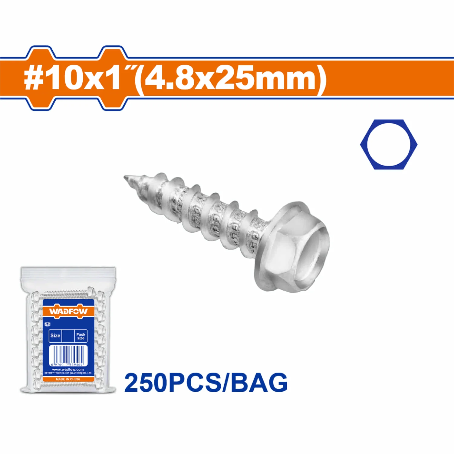 Tornillos Para Techo Hexagonal  Galvanizado. Autorroscante. - Image 2