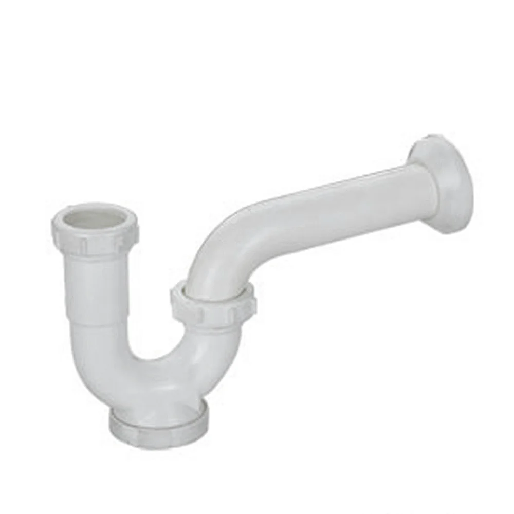 Trampa PVC Sifón Drenaje A Pared 1 1/2 A 1 1/4". Con Compuerta De Limpieza NESSATI