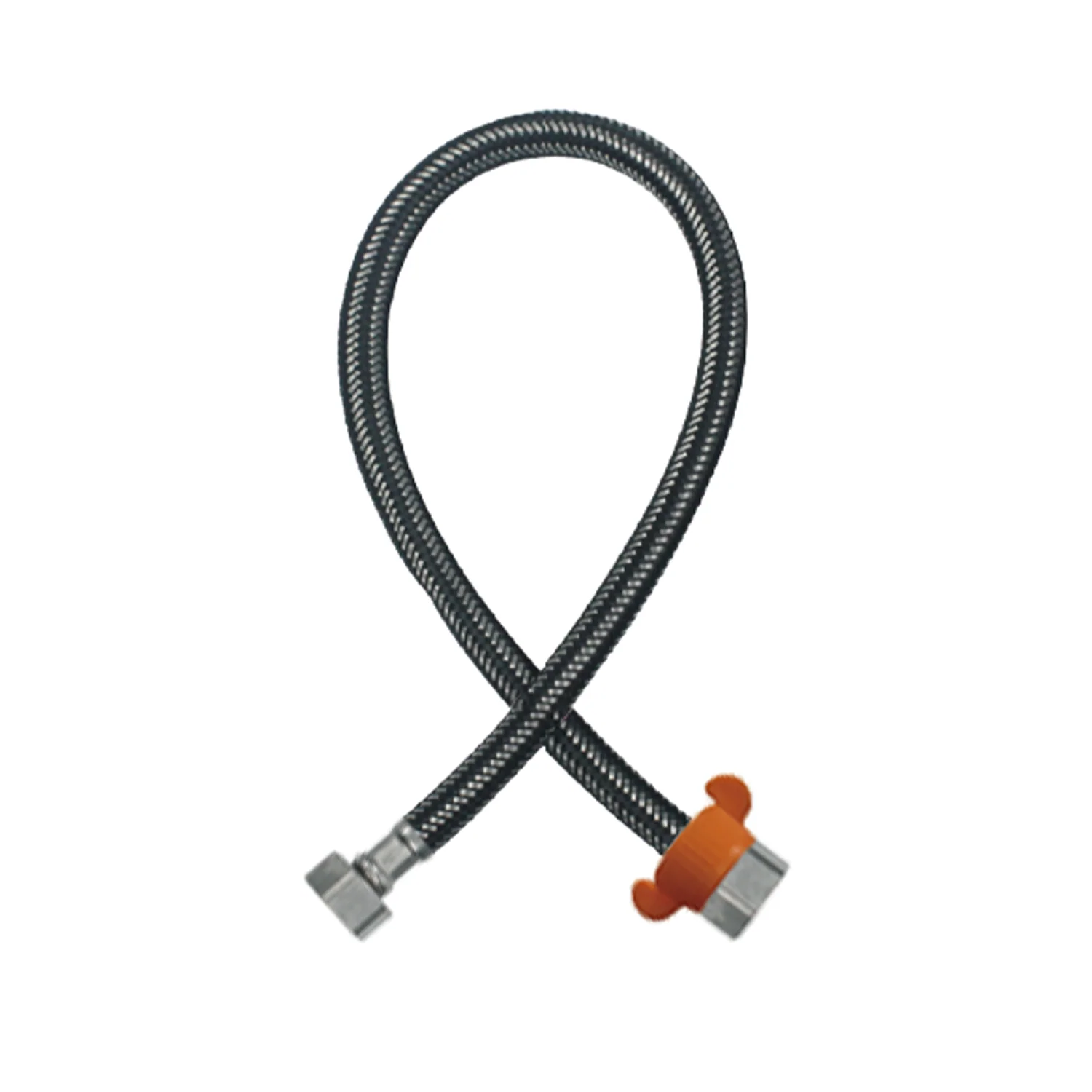 Tubo De Abasto Manguera Flexible 35Cm. Acero Inoxidable Trenzado Con Tuercas Metálicas H1/2'' X H7/8''. - Image 2
