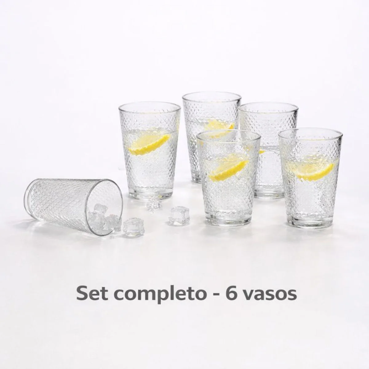 Vasos De Vidrio. Set De 6 Unidades Con Capacidad De 300Ml. - Image 2